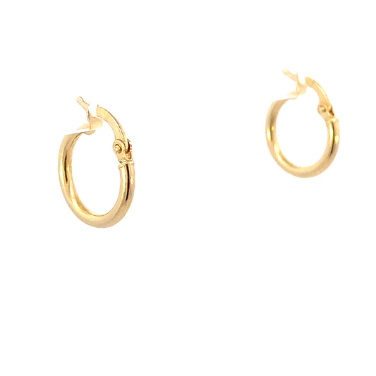 14K Classic Medium Hoops | Luby Gold Collection | Luby 