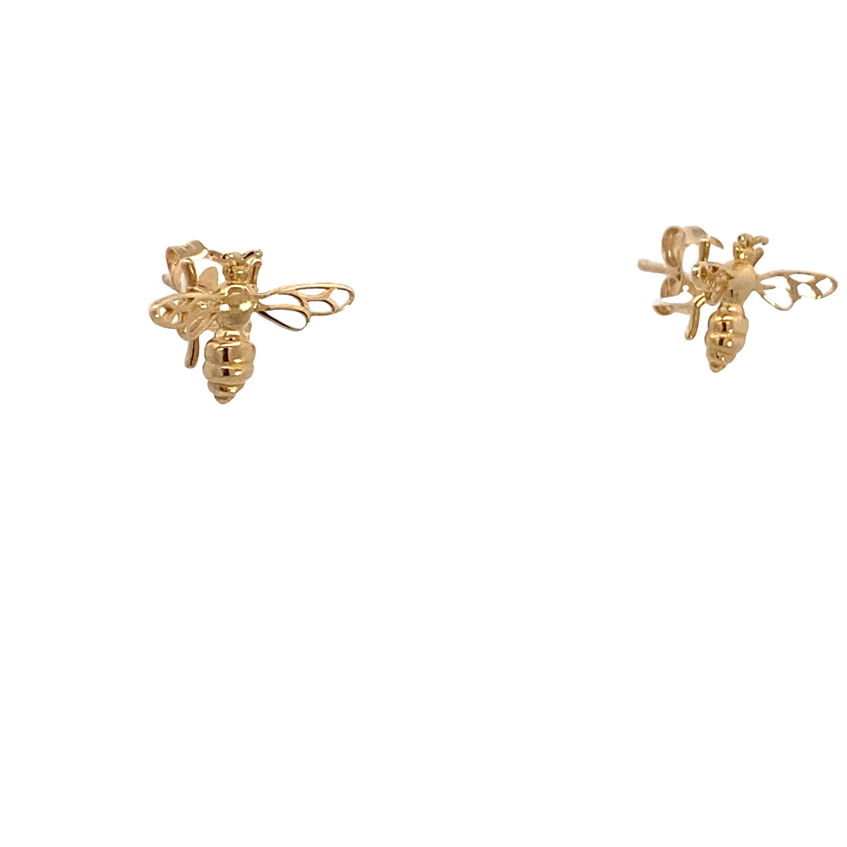 14K Gold Bumble Bee Earrings | Luby Gold Collection | Luby 