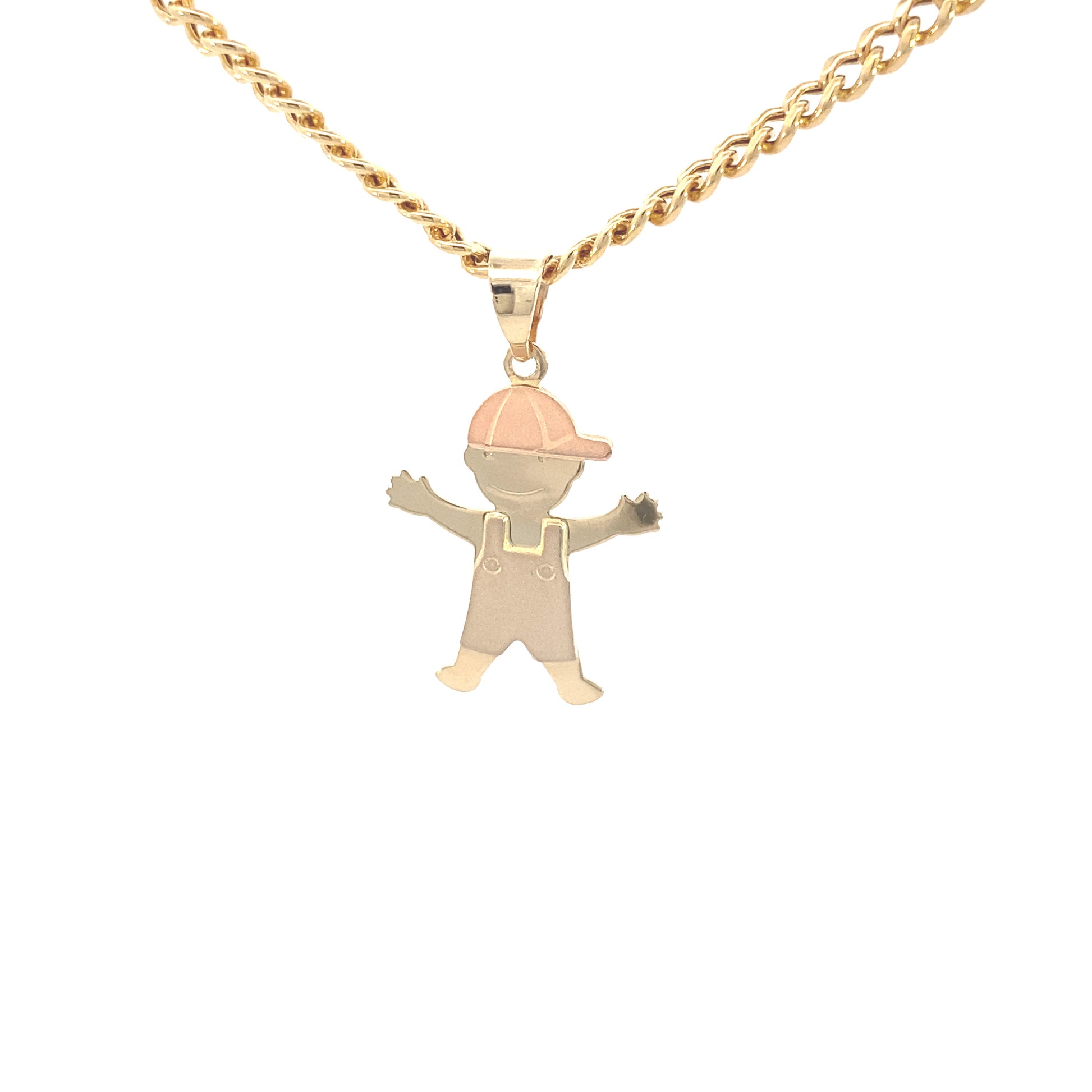 14K Gold Boy 3C Pendant | Luby Gold Collection | Luby 