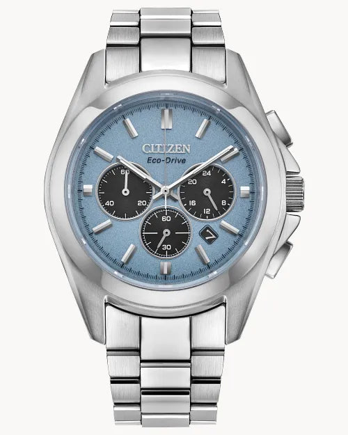Citizen Unveils Sport Chronograph With Striking Light Blue Panda Dial | Citizen | Luby 