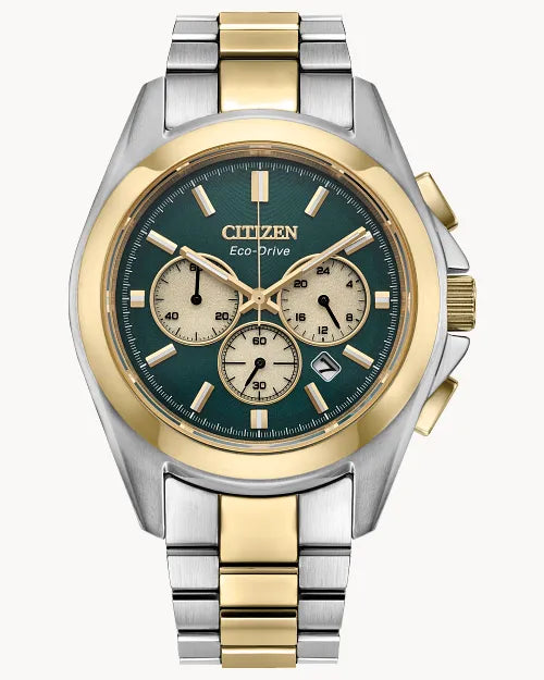 Citizen Eco-Drive Sport Luxury Green Dial Watch | Citizen | Luby 