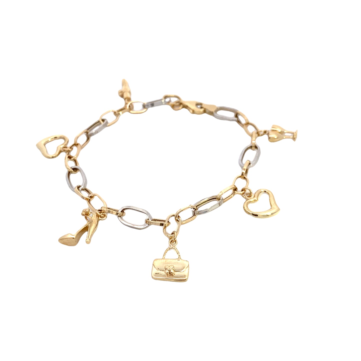 14K Gold Girly Charm Bracelet | Luby Gold Collection | Luby 