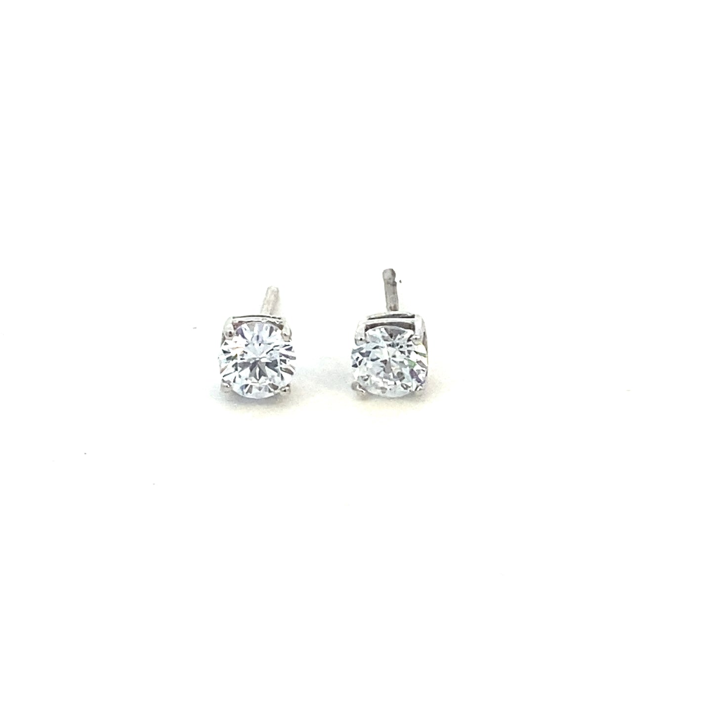 14K  Gold Stud Earring with CZ 5MM | Luby Gold Collection | Luby 