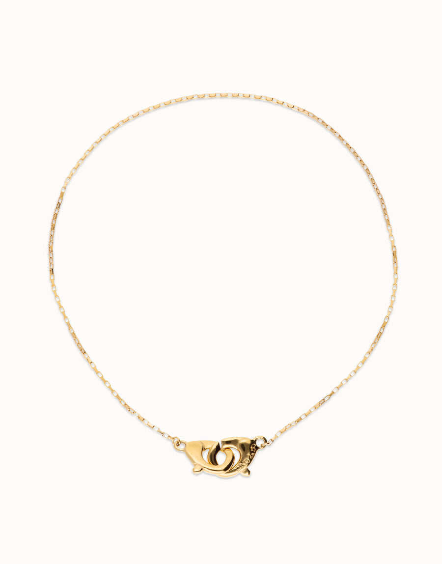 Necklace with Interlaced Carabiner Detail