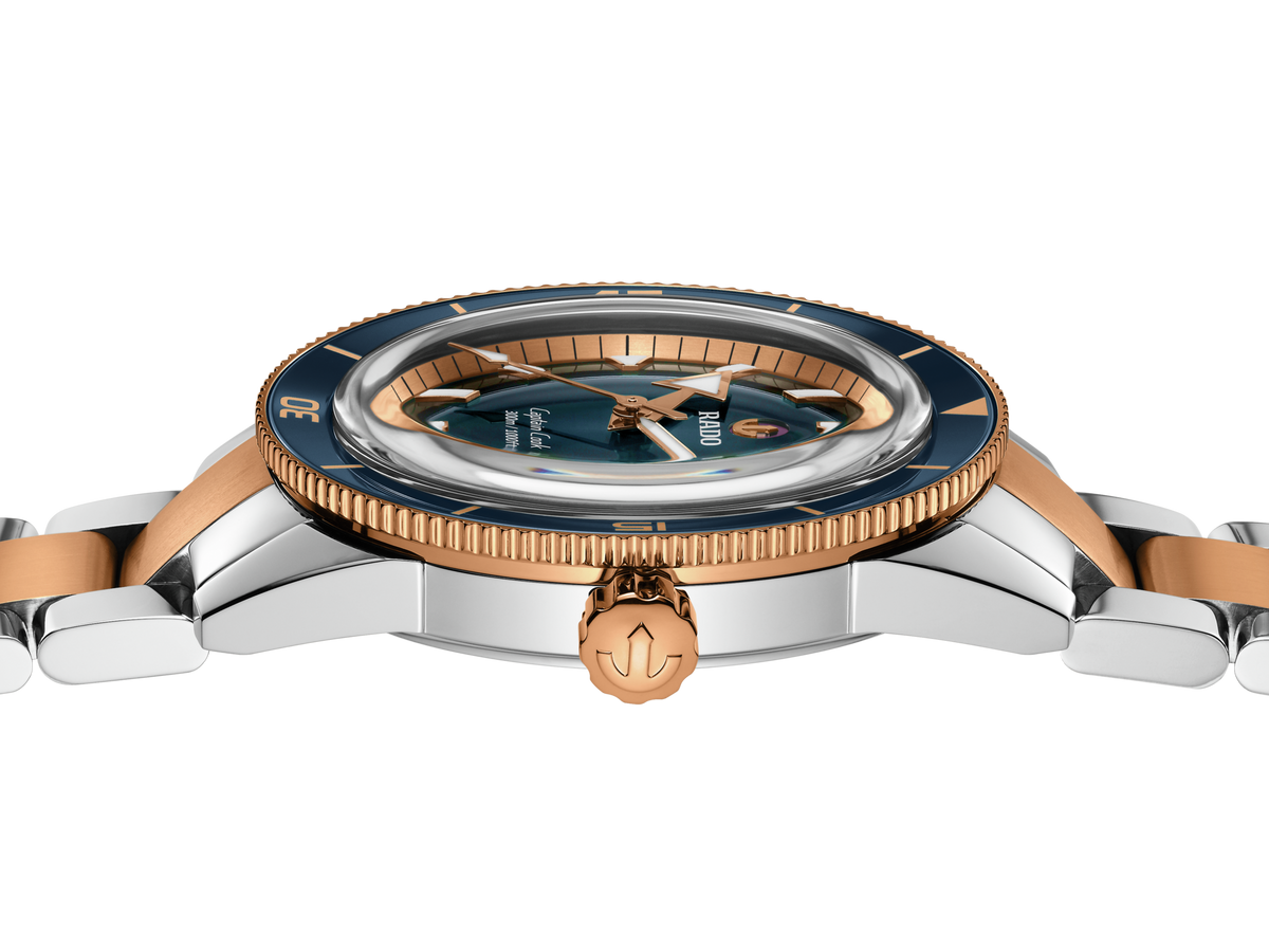Captain Cook Automatic Blue Two-tone Rose | Rado | Luby 