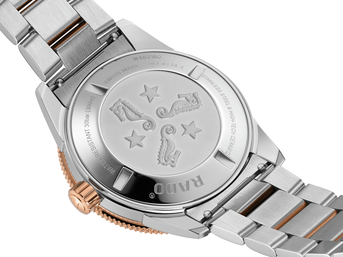 Captain Cook Automatic Blue Two-tone Rose | Rado | Luby 