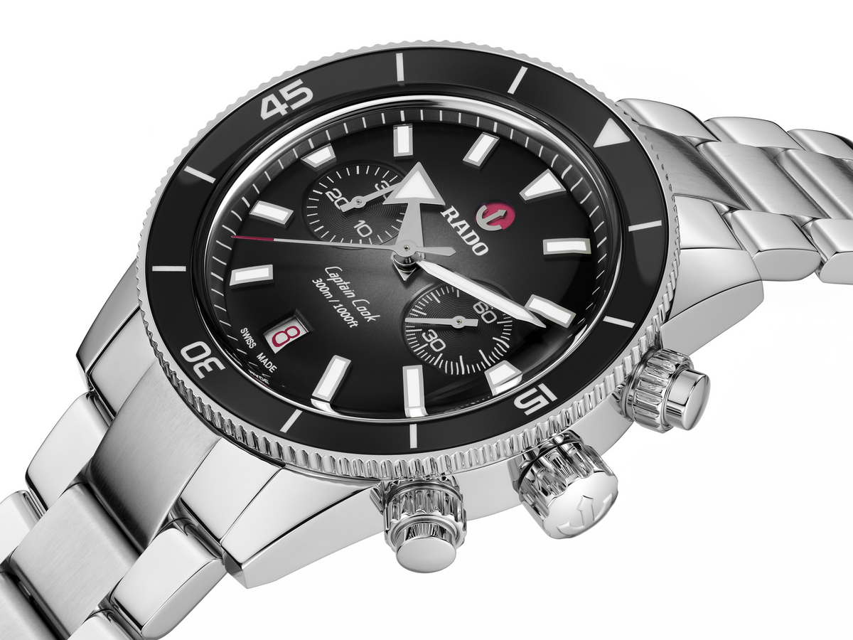 Captain Cook Automatic Black Chronograph | Rado | Luby 