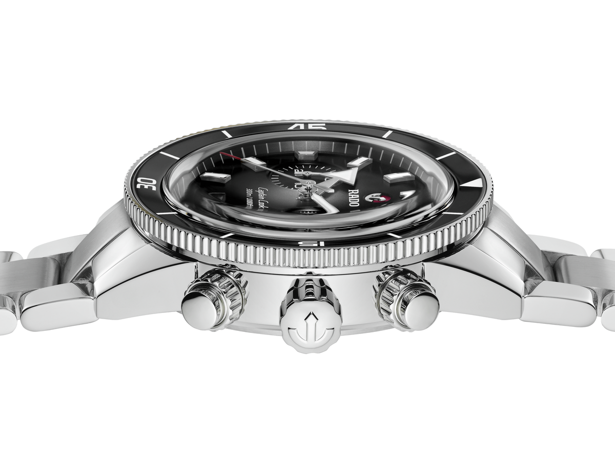 Captain Cook Automatic Black Chronograph | Rado | Luby 