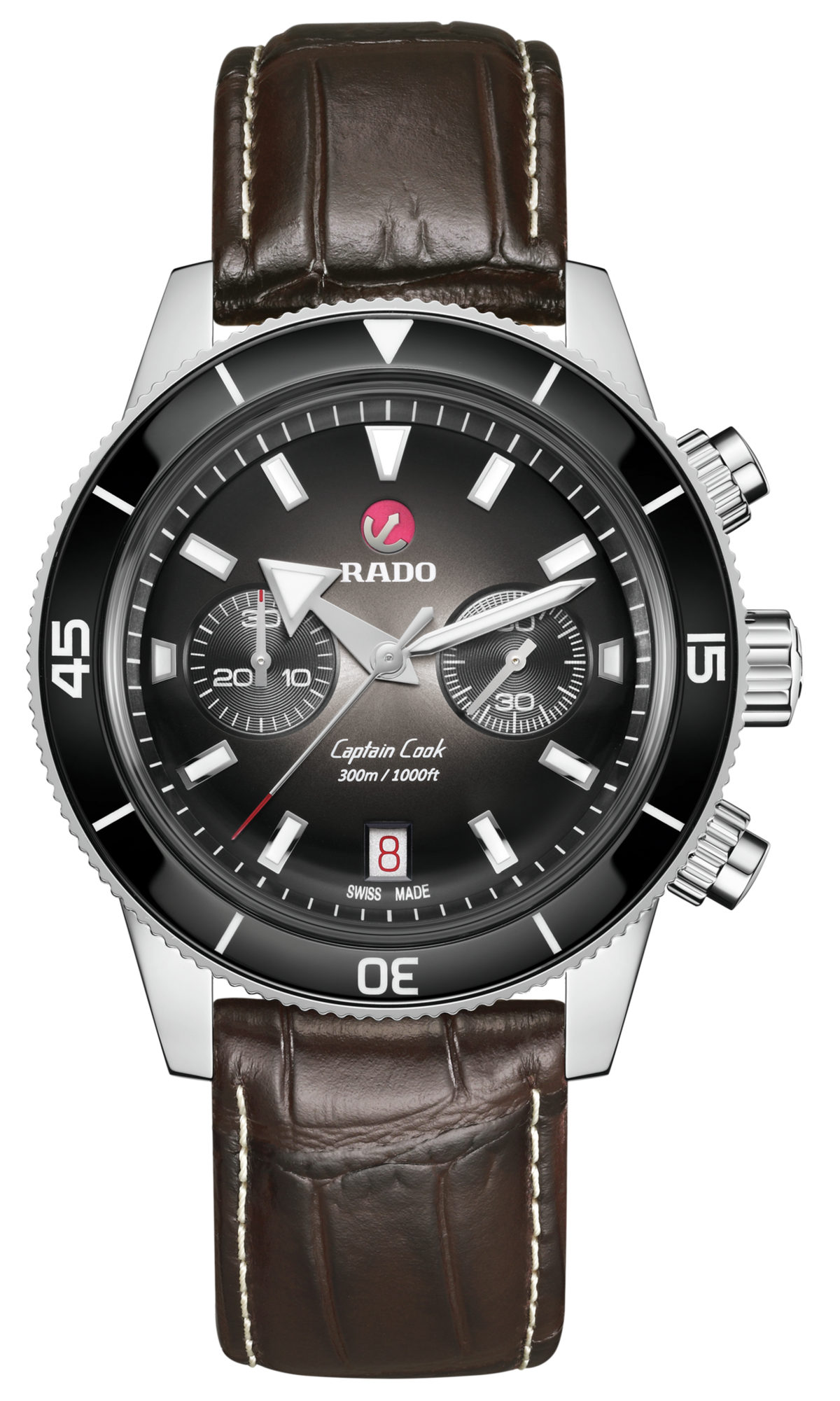 Captain Cook Automatic Black Chronograph | Rado | Luby 