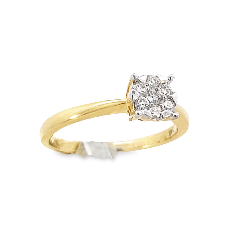 14K Gold Diamond Bridal Ring 0.25ct | Luby Diamond Collection | Luby 