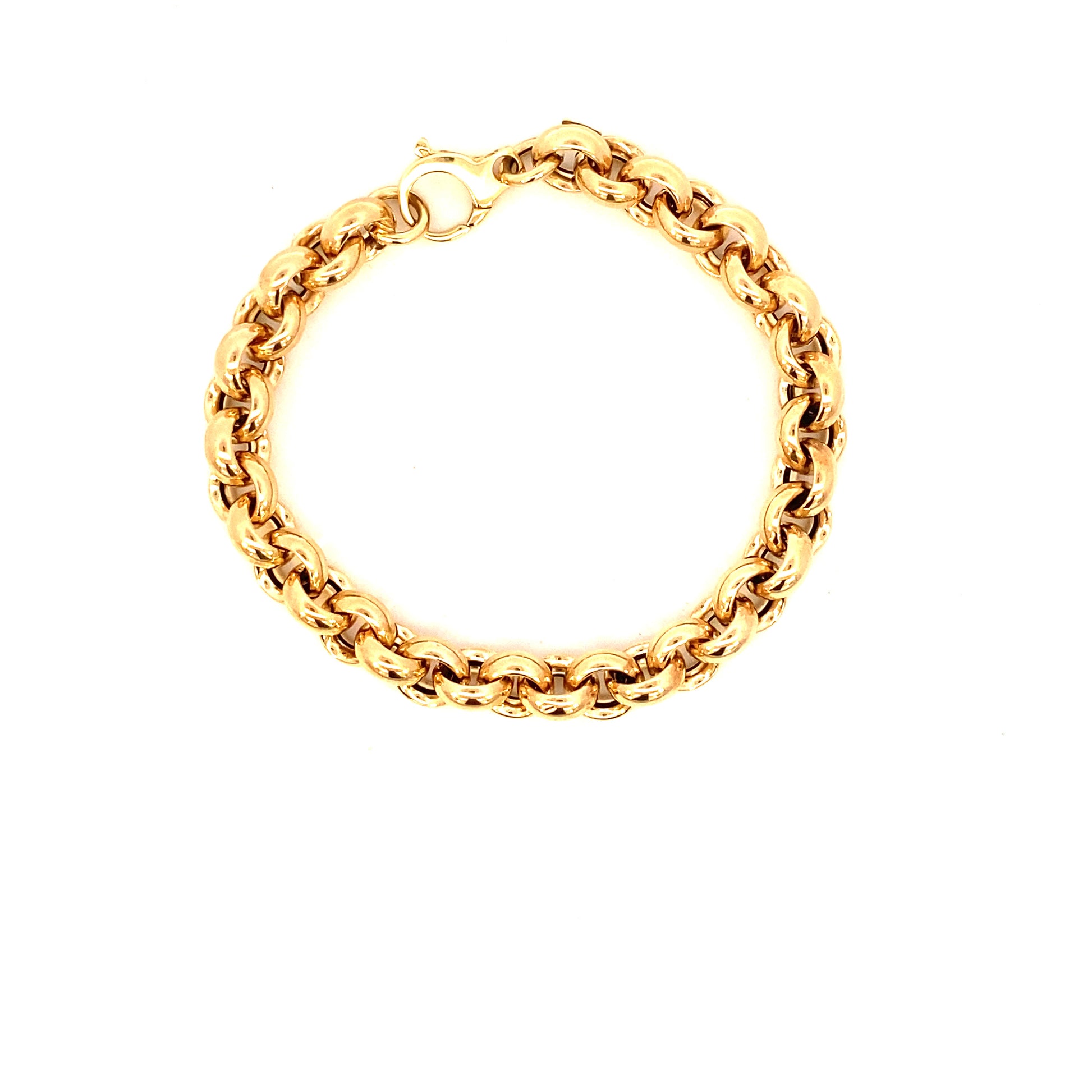 14K Gold Puff Rolo Bracelet | Luby Gold Collection | Luby 