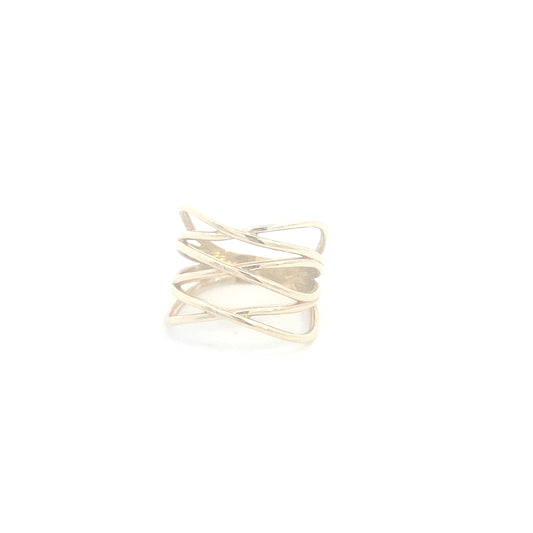 14K Gold Three Equis Line Ring | Luby Gold Collection | Luby 