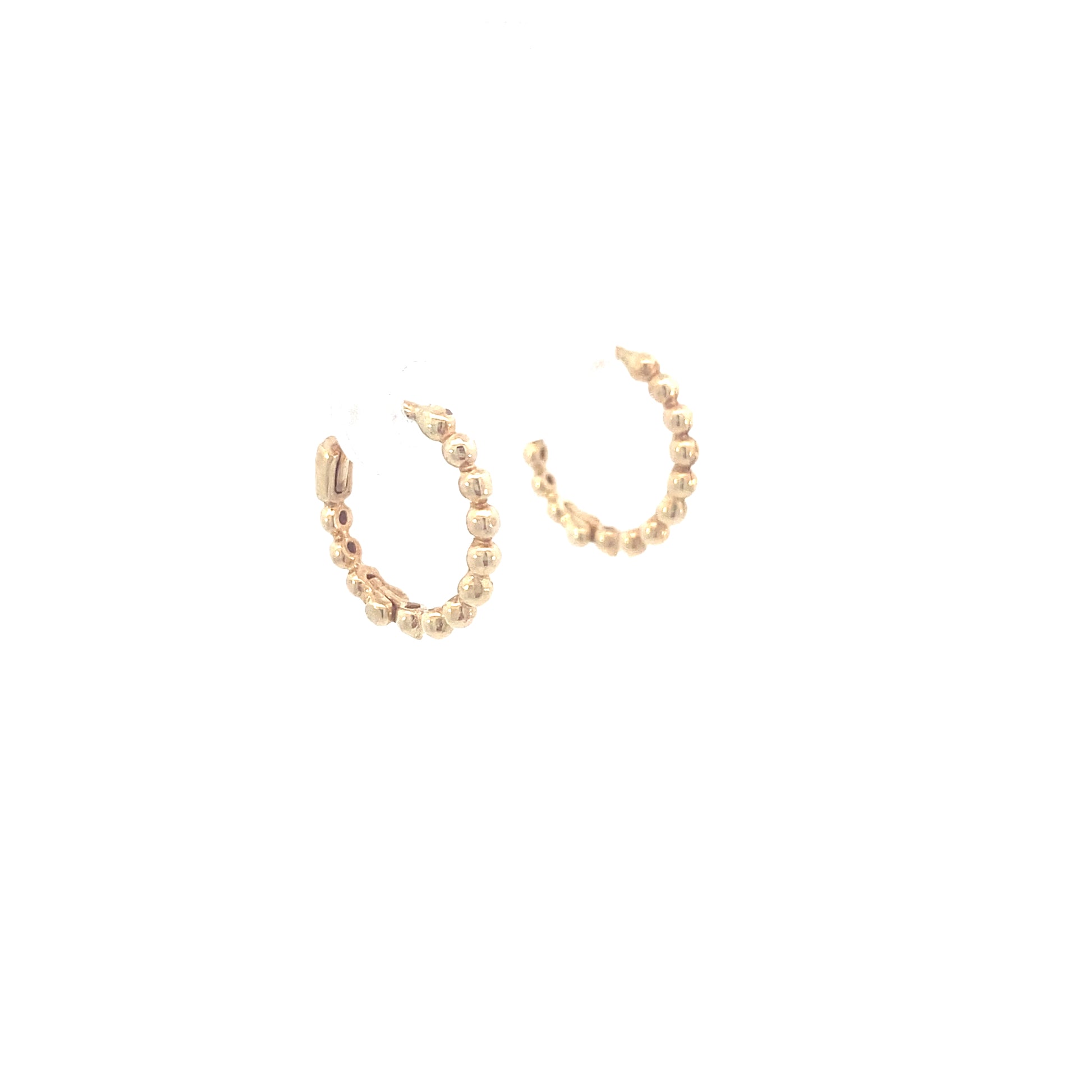 14K Dots Hoops Earrings | Luby Gold Collection | Luby 