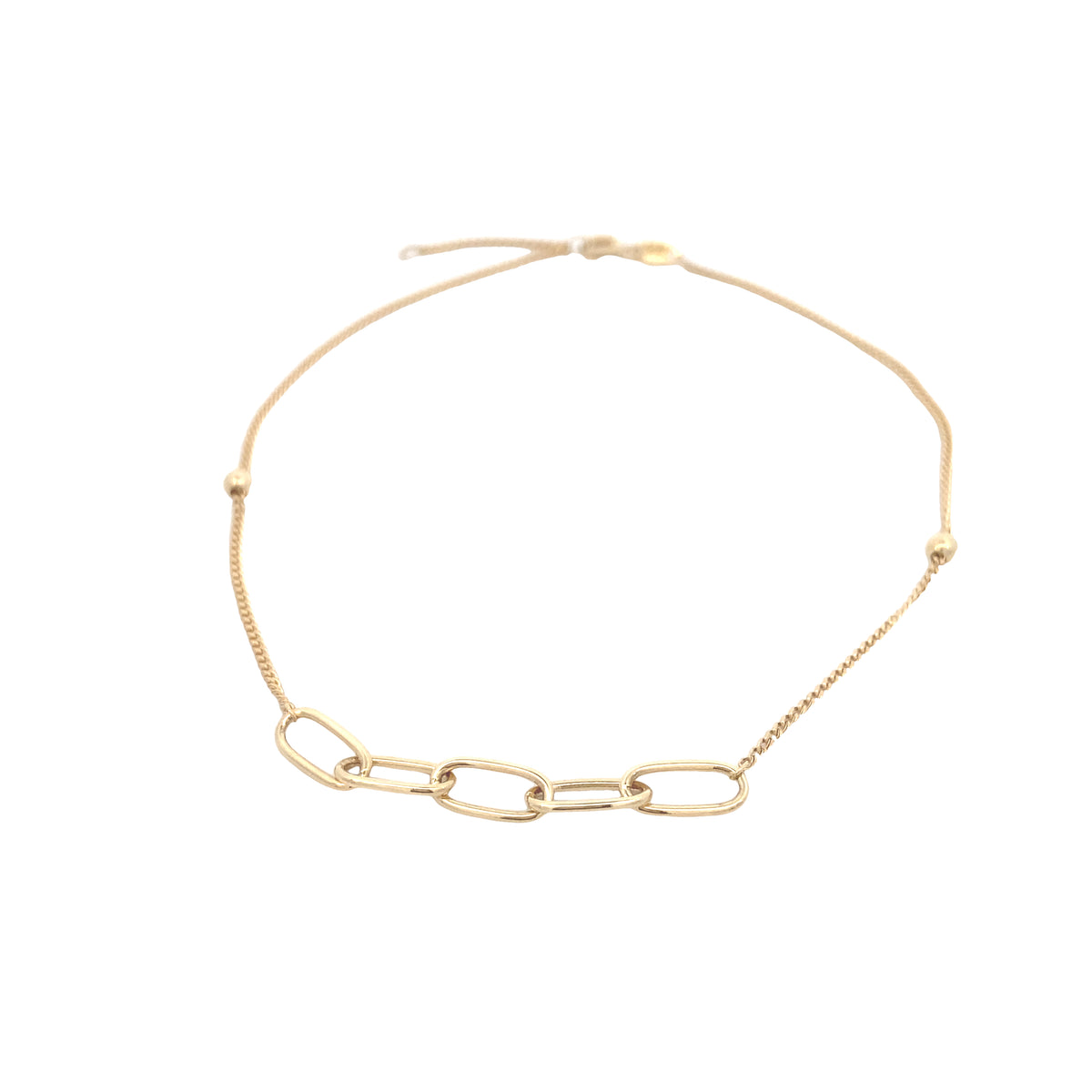 14K Gold Link Chain Anklet Bracelet | Luby Gold Collection | Luby 
