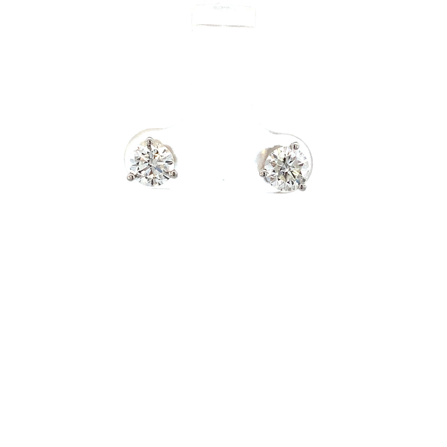 Smiling Rocks Essentials 1.5ct Solitaire Earrings Lab Grown Diamond