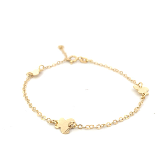 14K Delicate Butterfly  Bracelet | Luby Gold Collection | Luby 
