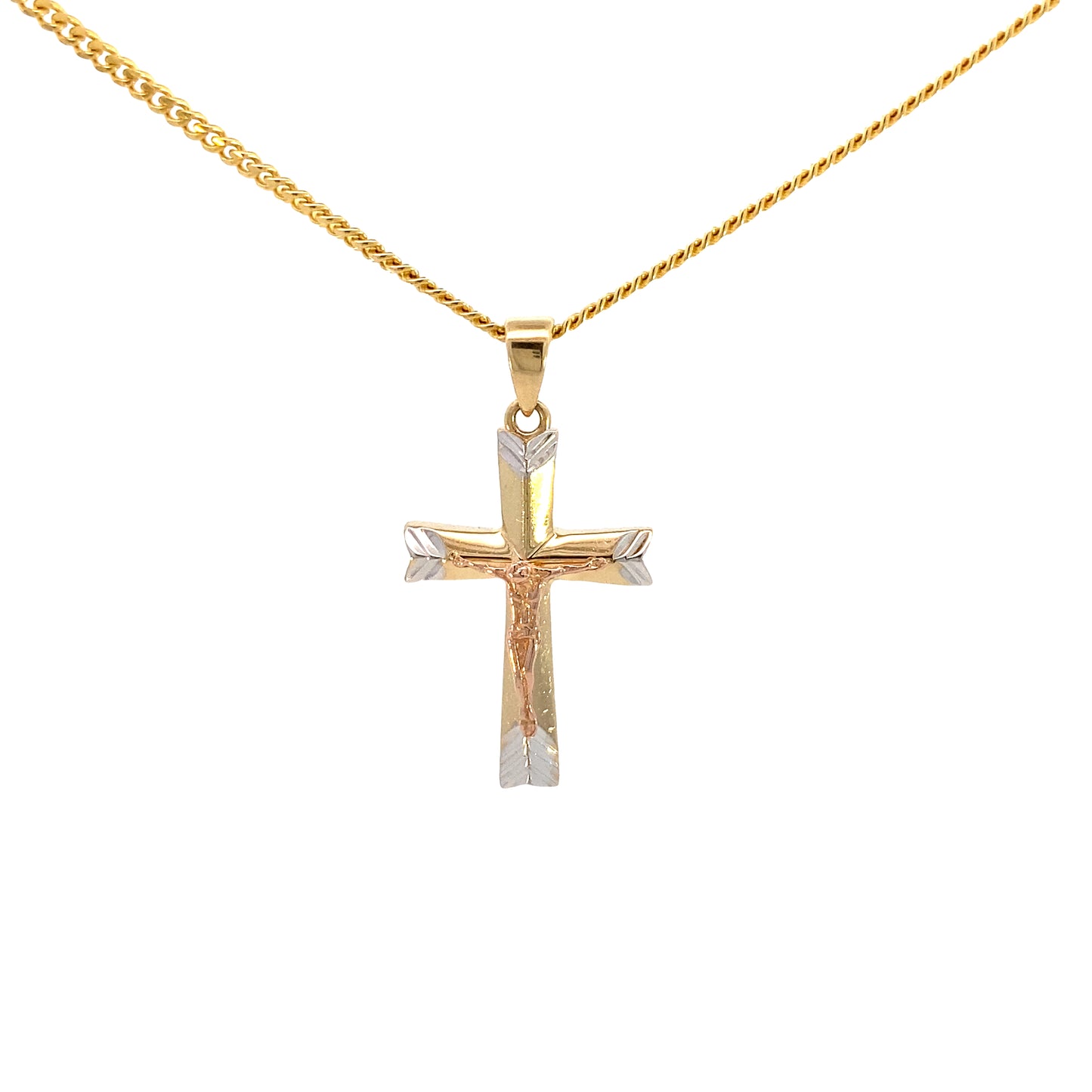 14K Gold Cross Pendant 3/c | Luby Gold Collection | Luby 