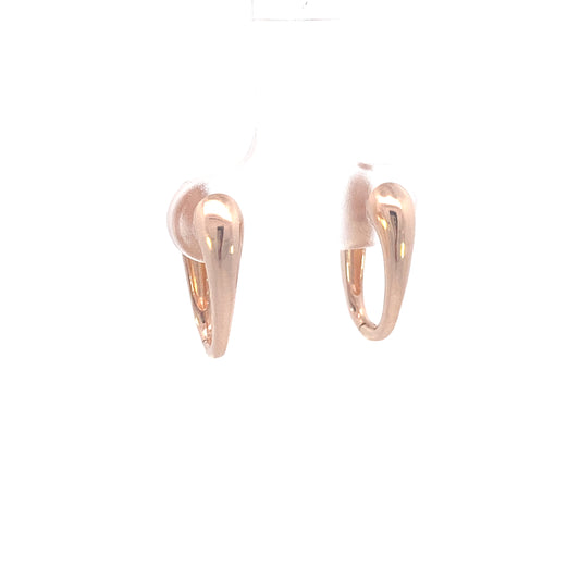 14K Gold Rose Inverted Teardrop Earring | Luby Gold Collection | Luby 