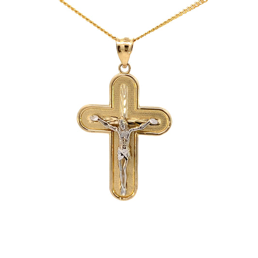 14K Gold 2/T Cross Image Pendant | Luby Gold Collection | Luby 