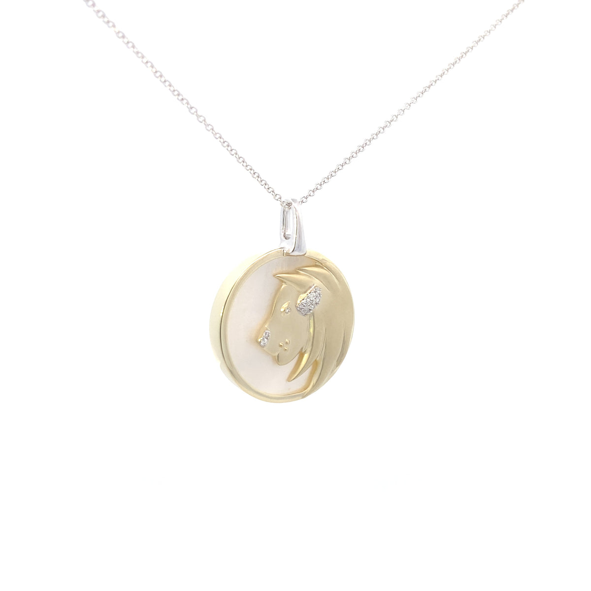 Zeghani 14K Diamond Zodiac Sings Constellation Pendant | Zeghani | Luby 
