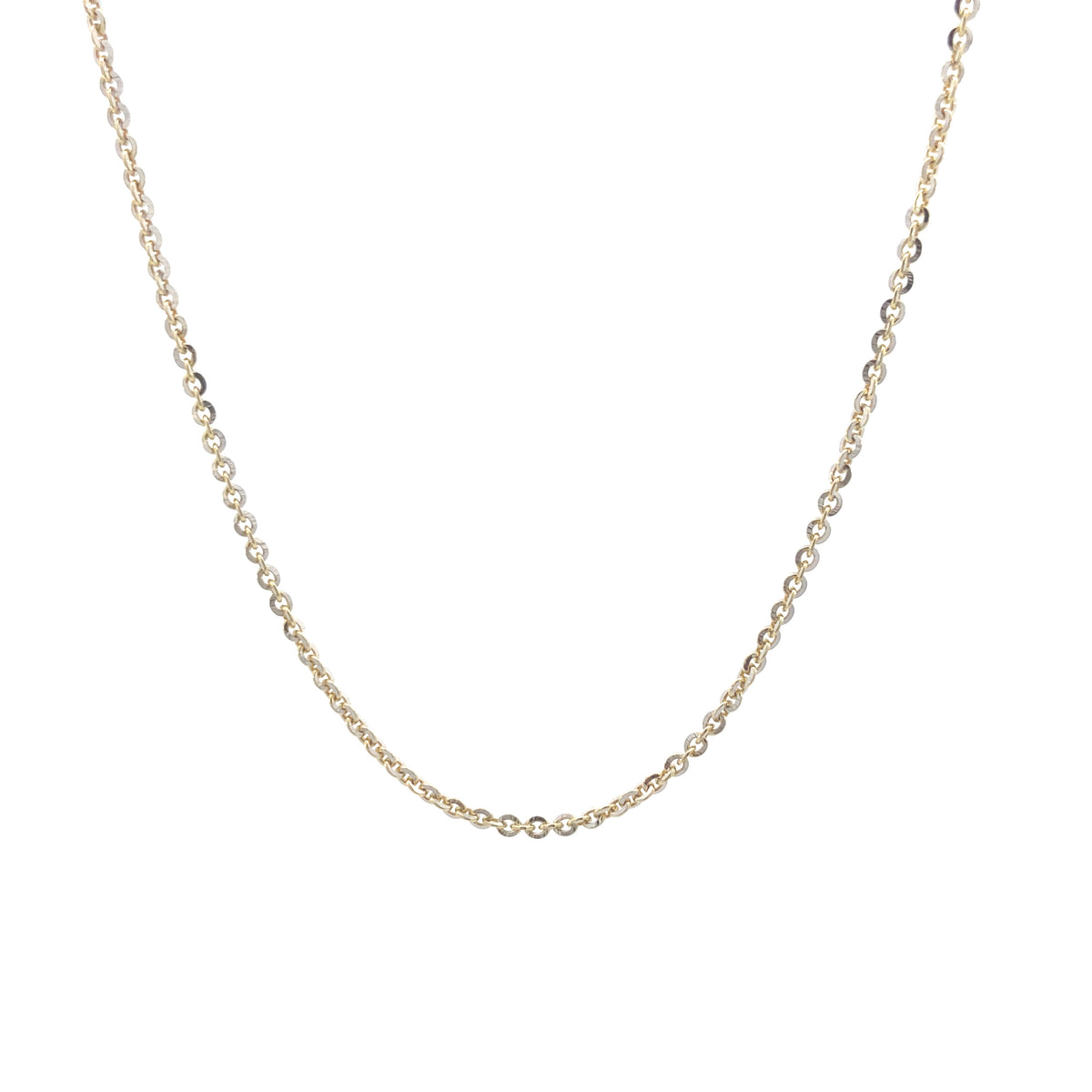 14K Gold Rolo Cut Diamond Chain | Luby Gold Collection | Luby 