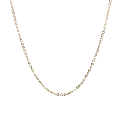 14K Gold Rolo Cut Diamond Chain | Luby Gold Collection | Luby 