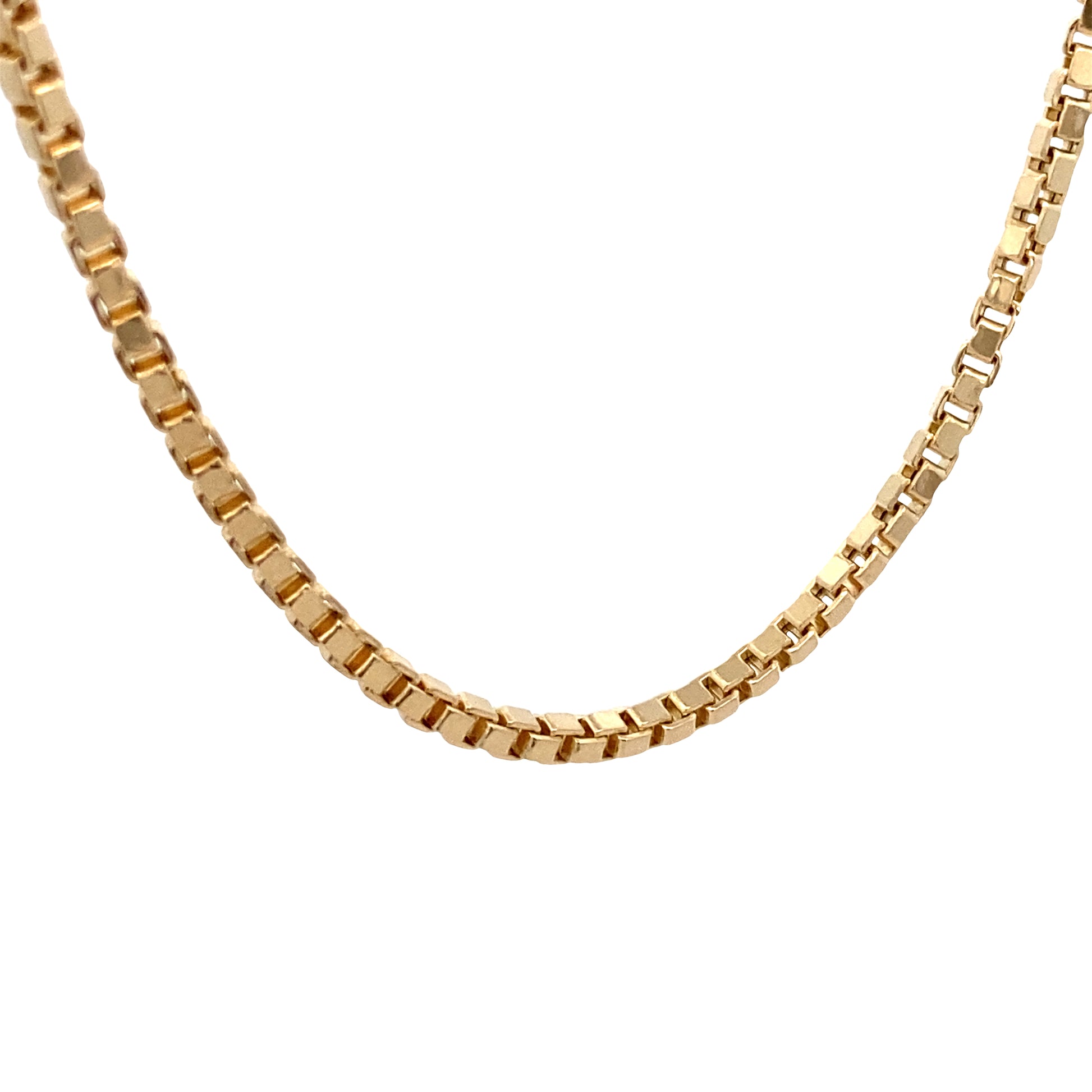 14K Gold Box Chain | Luby Gold Collection | Luby 