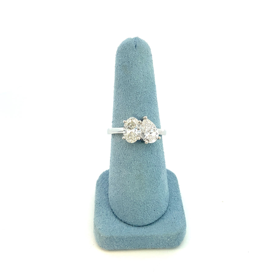 Smiling Rocks Lab Grown Diamond 2 Stone Ring (2.00ct)