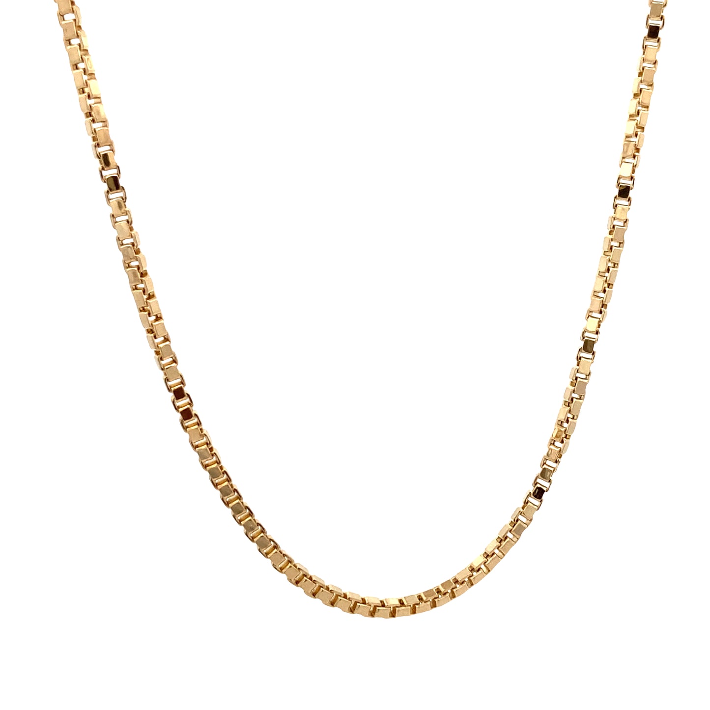 14K Gold Box Chain | Luby Gold Collection | Luby 