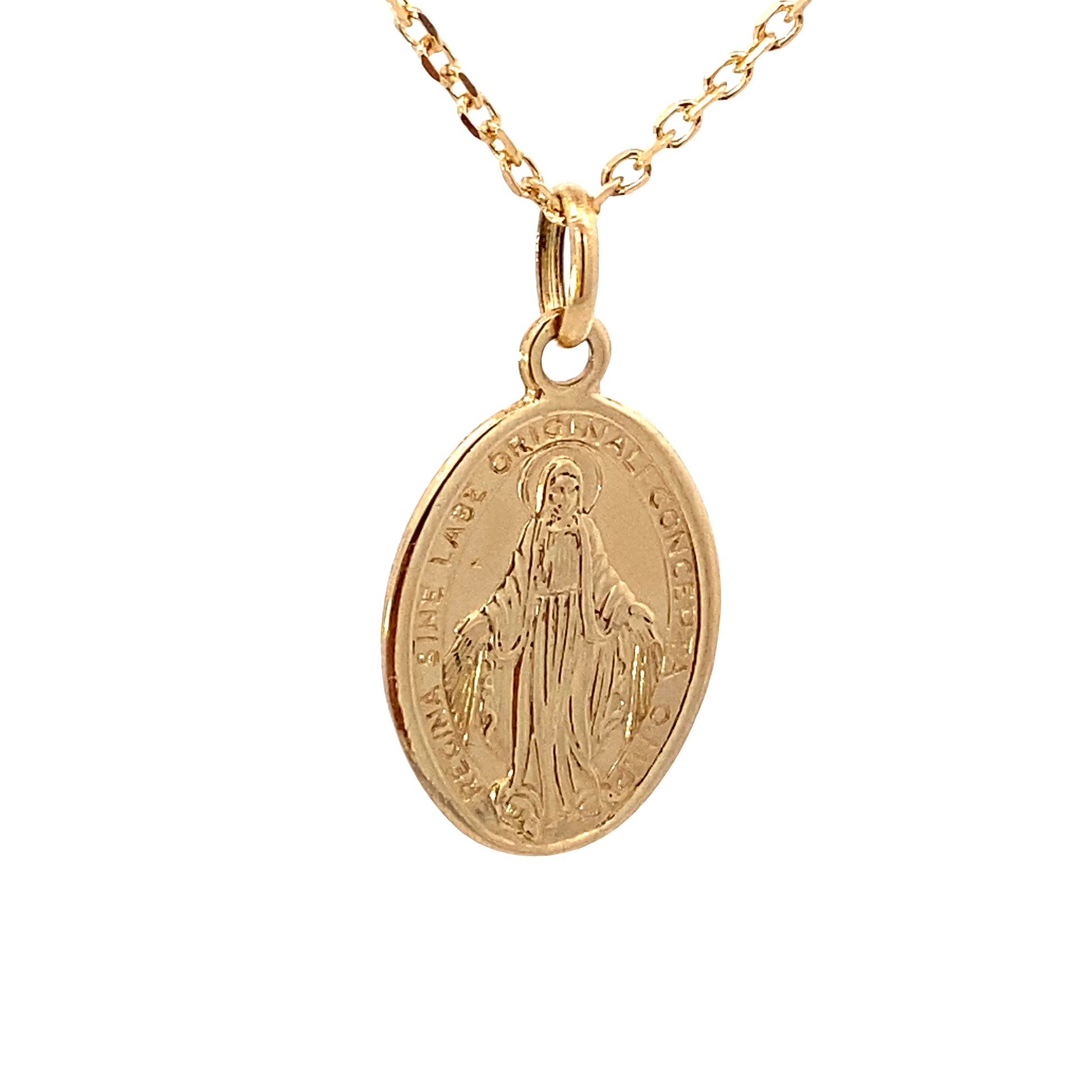 14K Gold La Milagrosa Pendant | Luby Gold Collection | Luby 