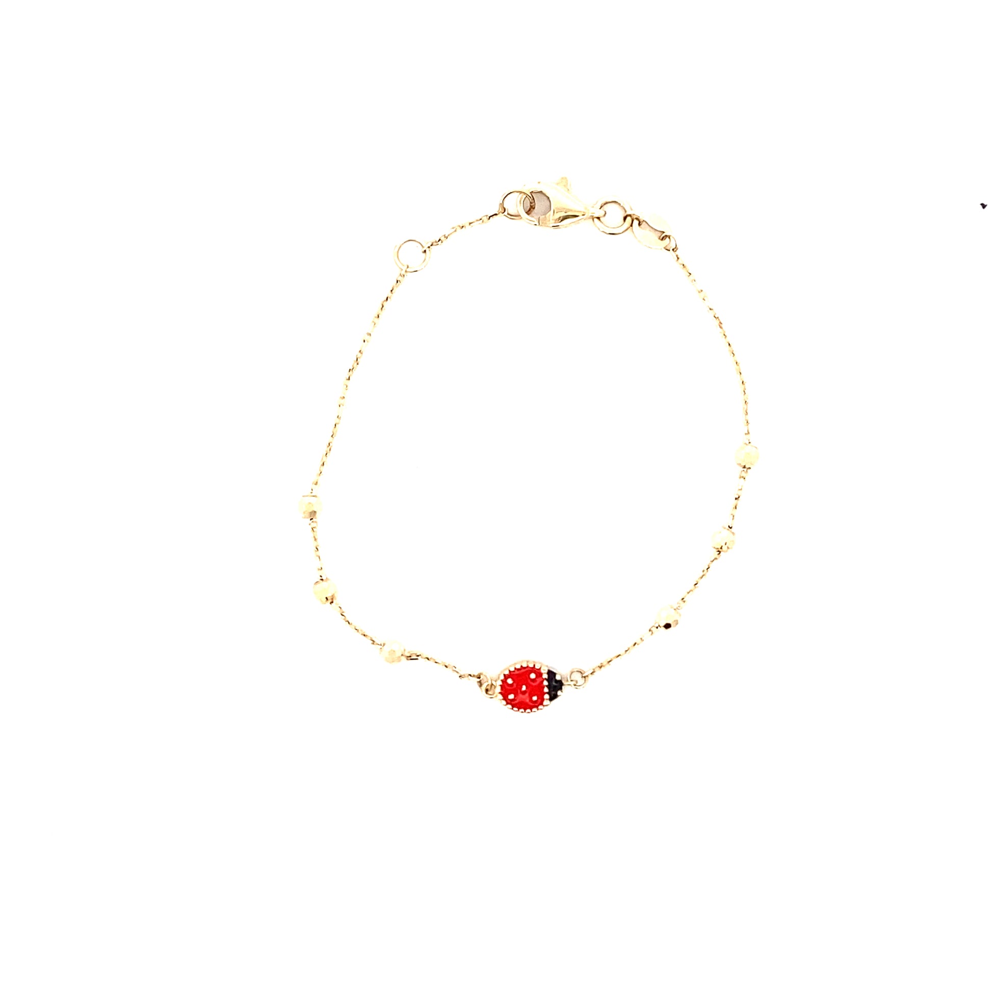 14K Gold Lady Bug Baby Bracelet | Luby Gold Collection | Luby 