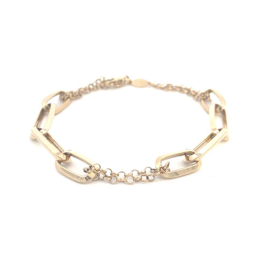 Pulsera de eslabones de oro de 14 quilates