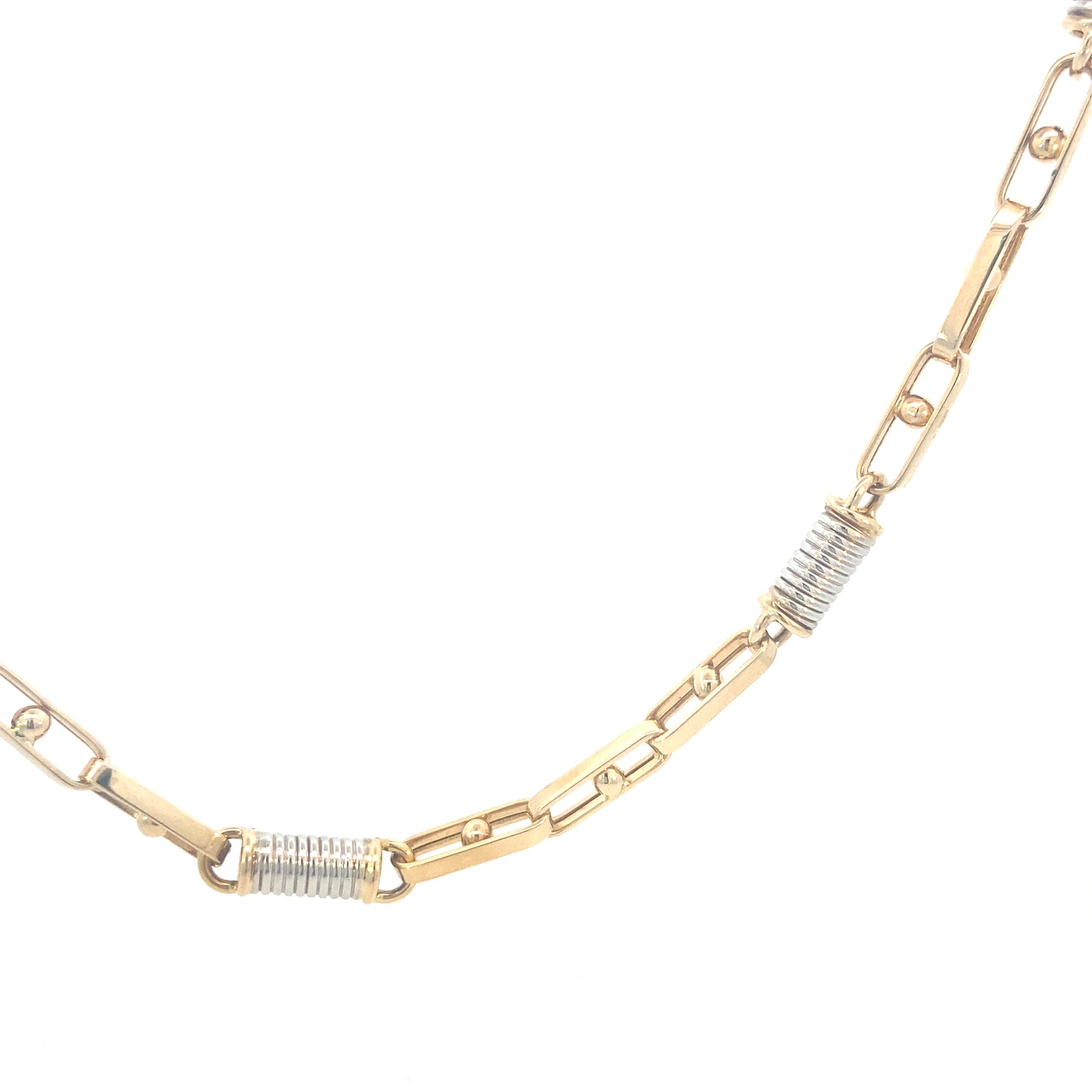 14K Gold Cilinder Link 2/t Chain | Luby Gold Collection | Luby 