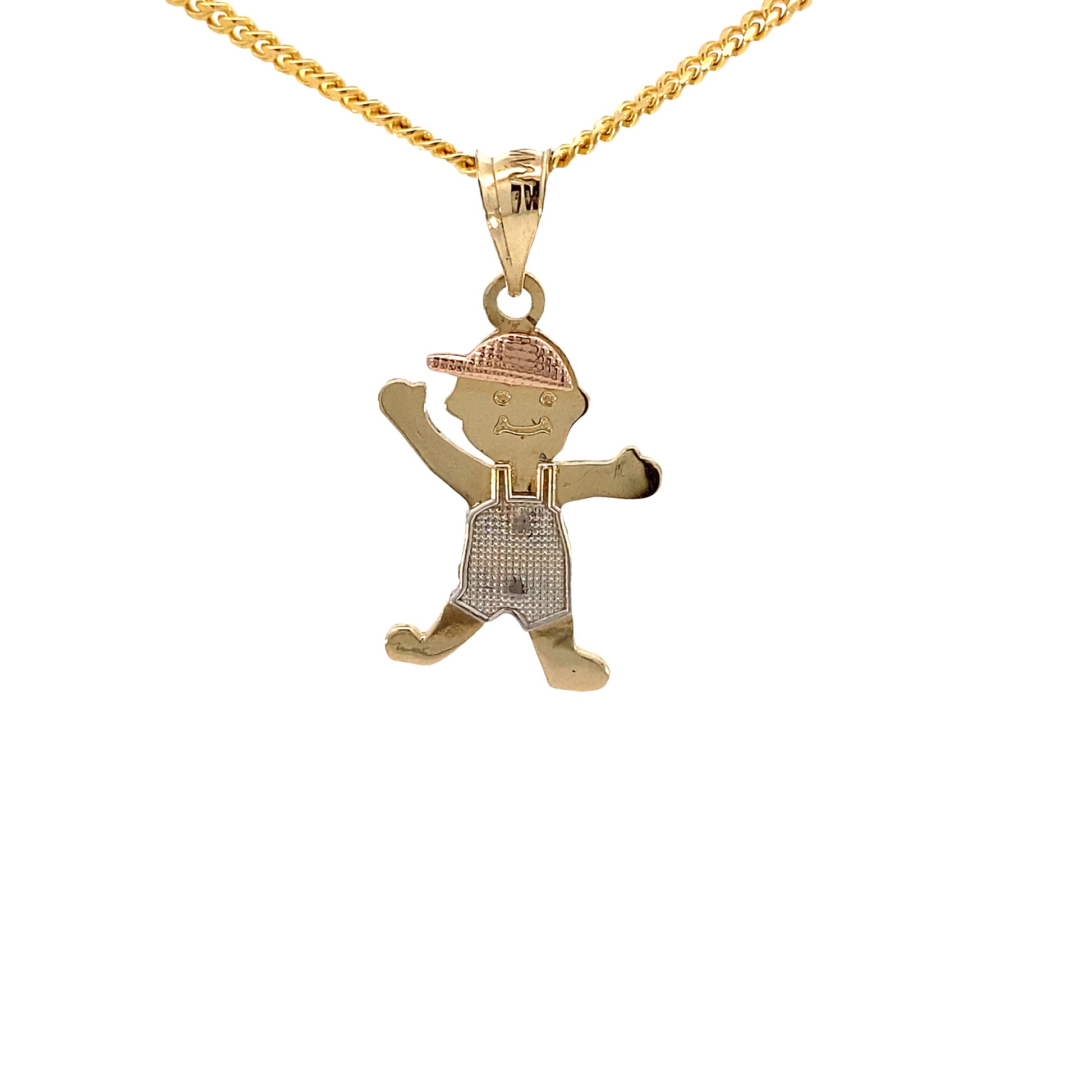 14K Gold Boy Pendant 3/c | Luby Gold Collection | Luby 