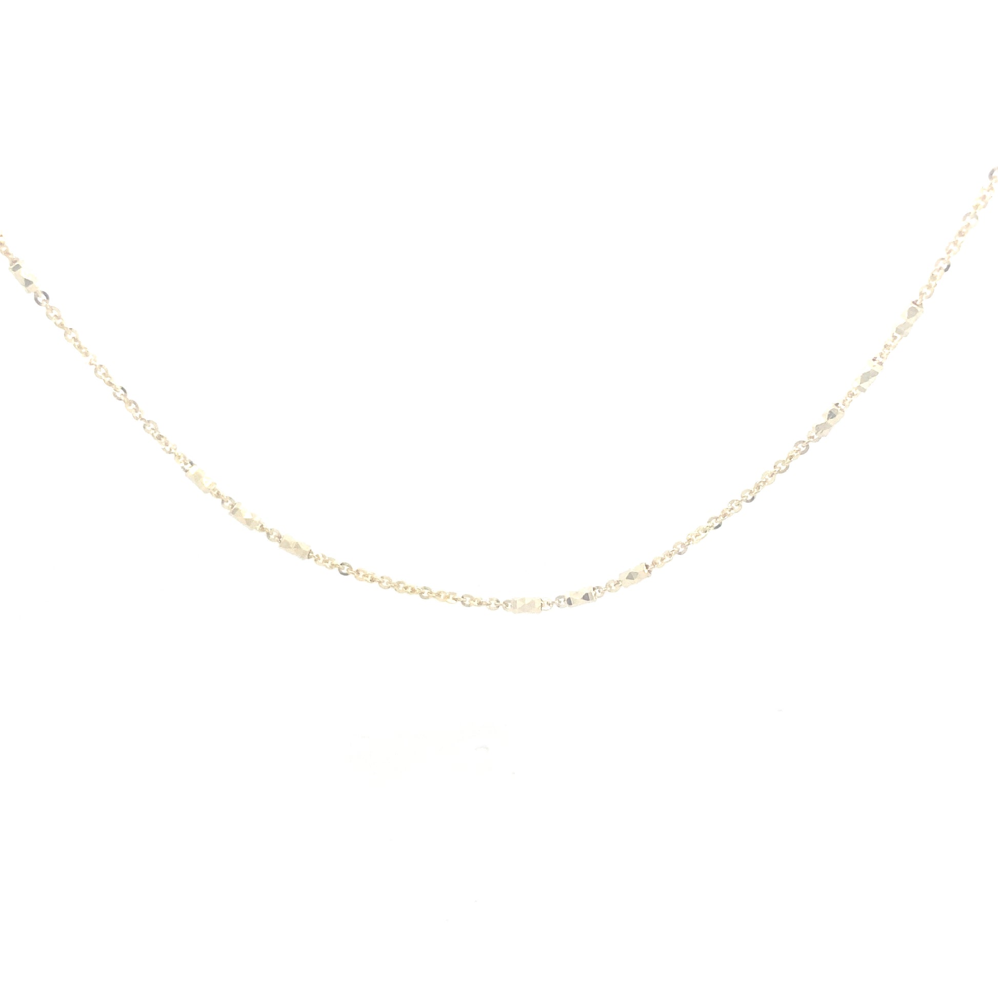 14K Gold Fancy Diamond Cut Chain | Luby Gold Collection | Luby 