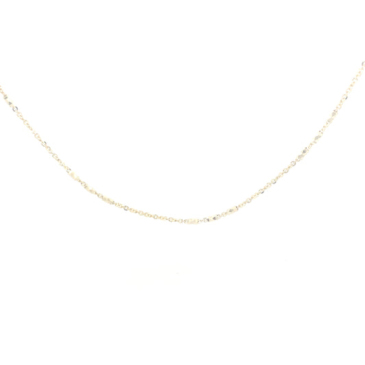 14K Gold Fancy Diamond Cut Chain | Luby Gold Collection | Luby 