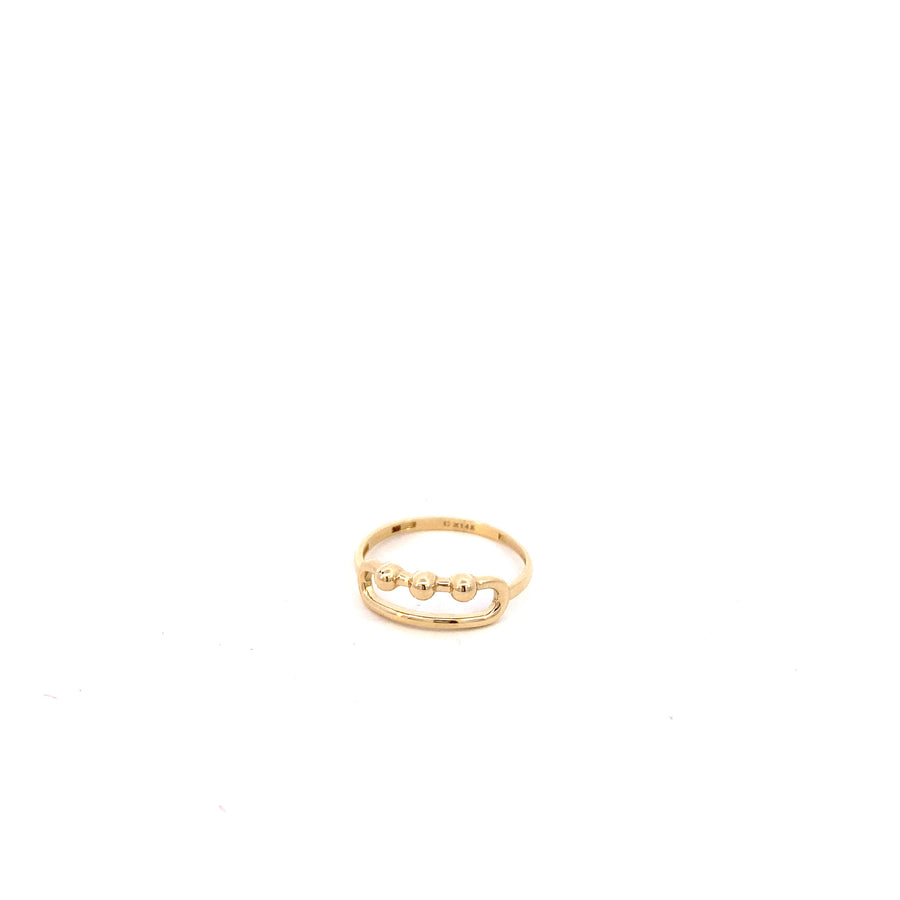 14K Gold Oval Ring