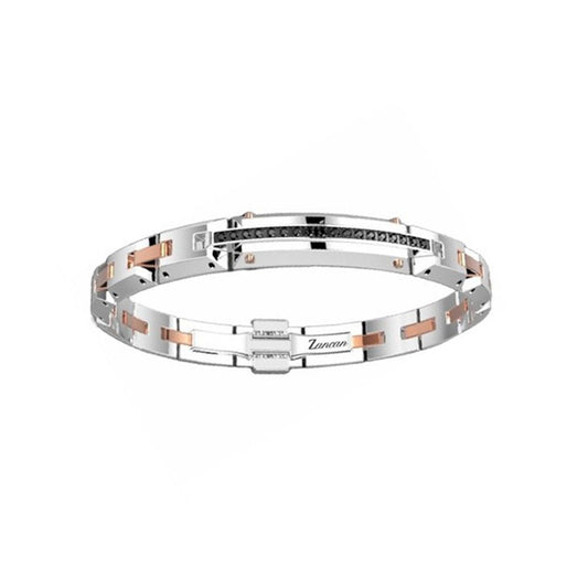 Square Link and Onix line with Rose Gold Plated | Zancan | Luby 