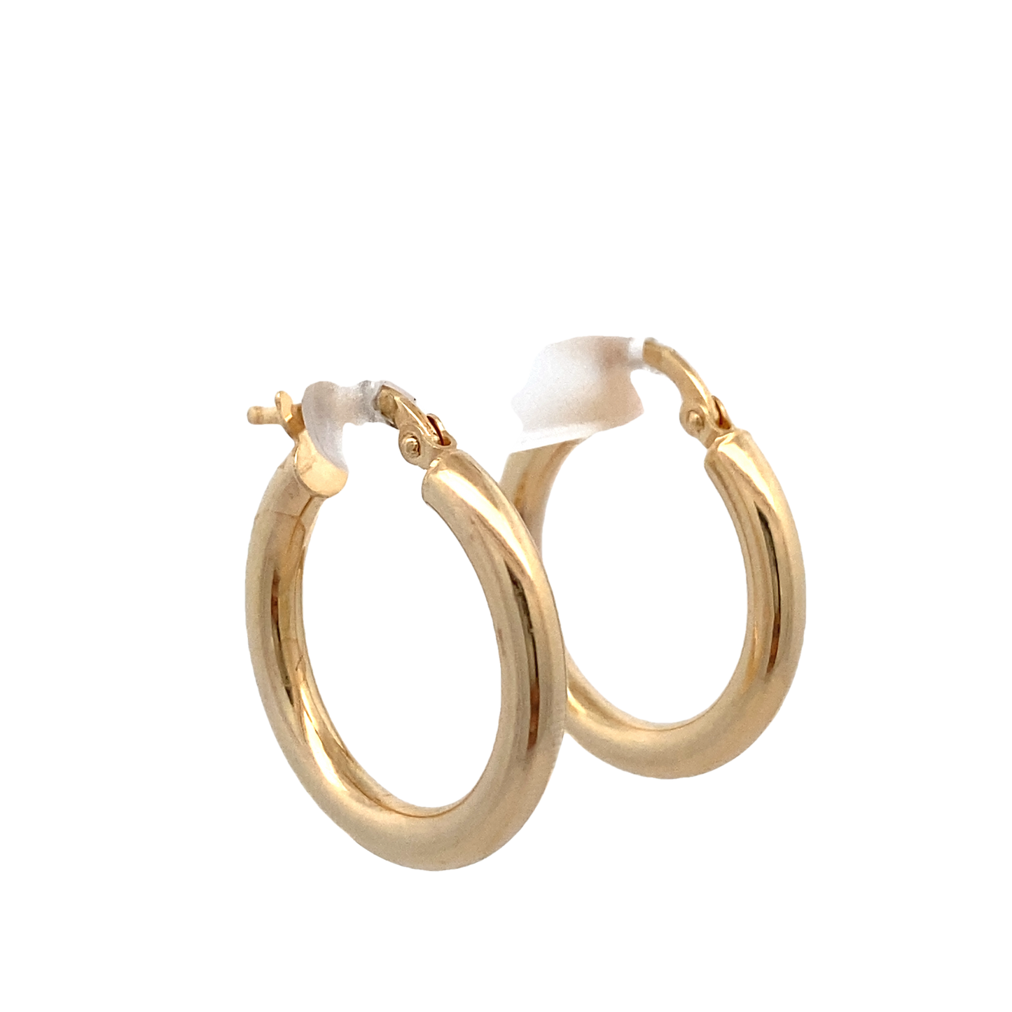 14K Gold Bold Medium Hoops Earrings