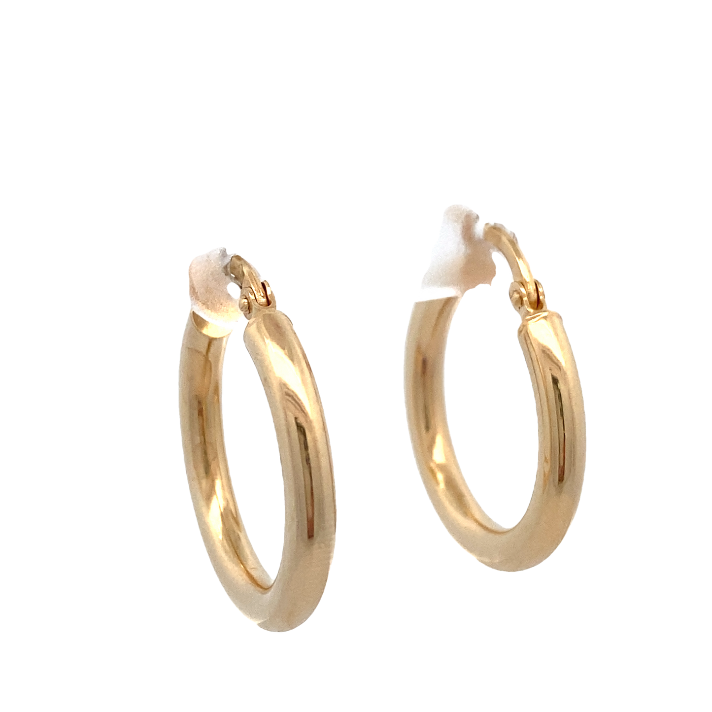 14K Gold Bold Medium Hoops Earrings