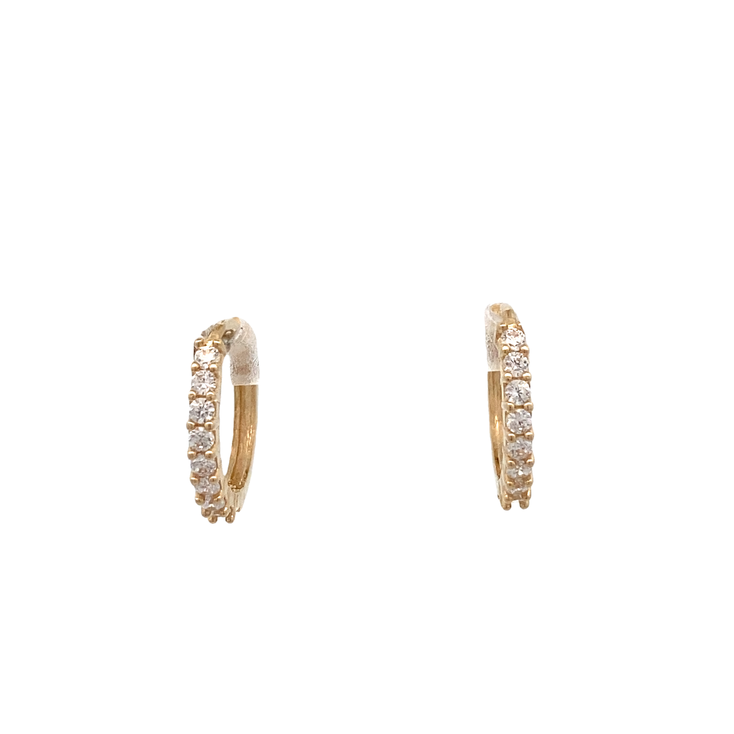 14K Gold Dual Shine Hoops Earrings