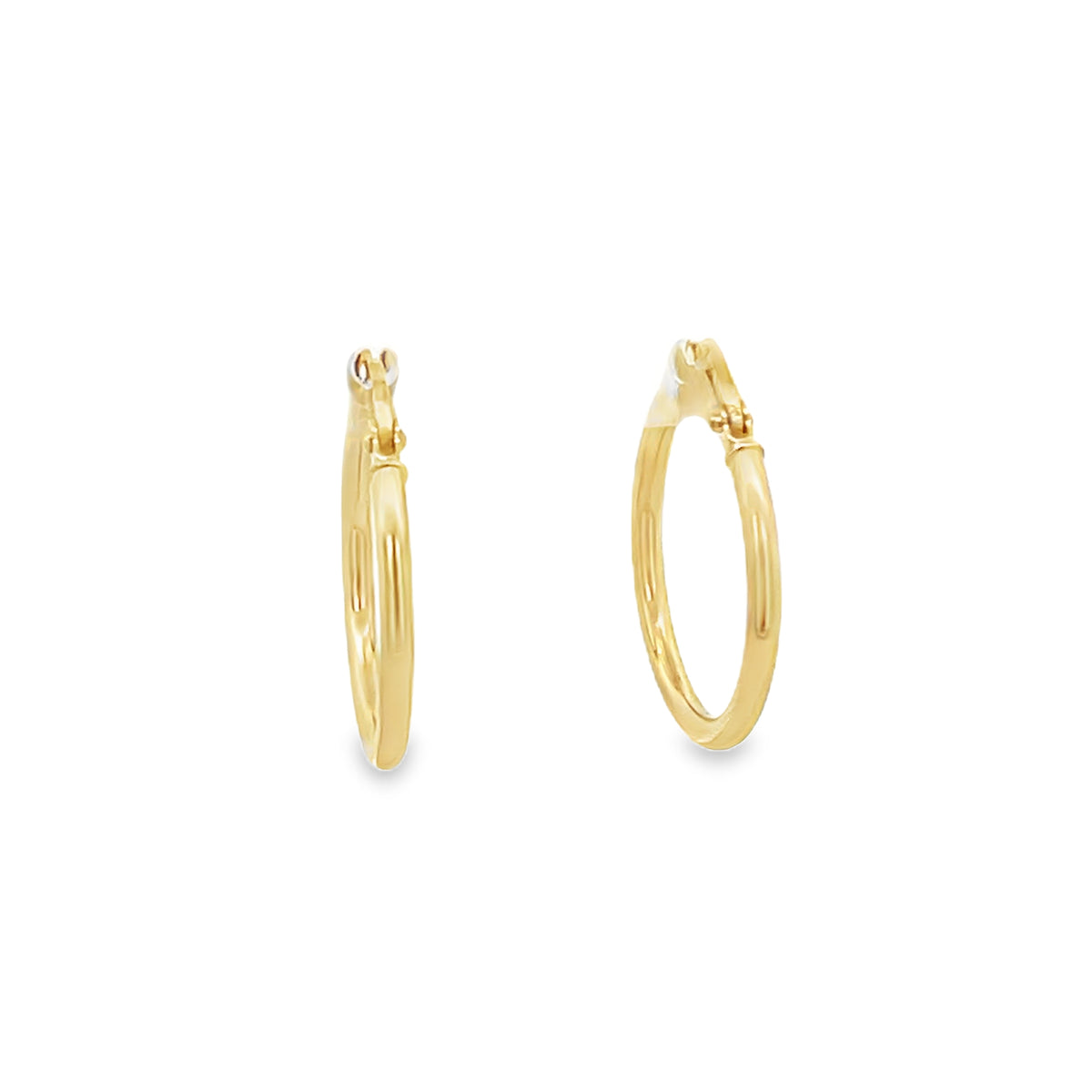 14K Gold Medium Trend Hoops | Luby Gold Collection | Luby 