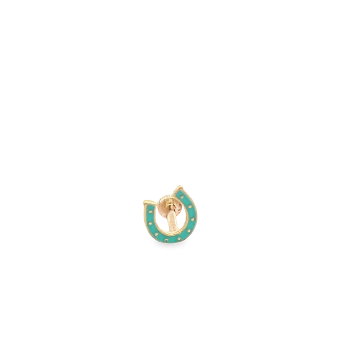 14K Horseshoe Lucky Piercing | Luby Gold Collection | Luby 
