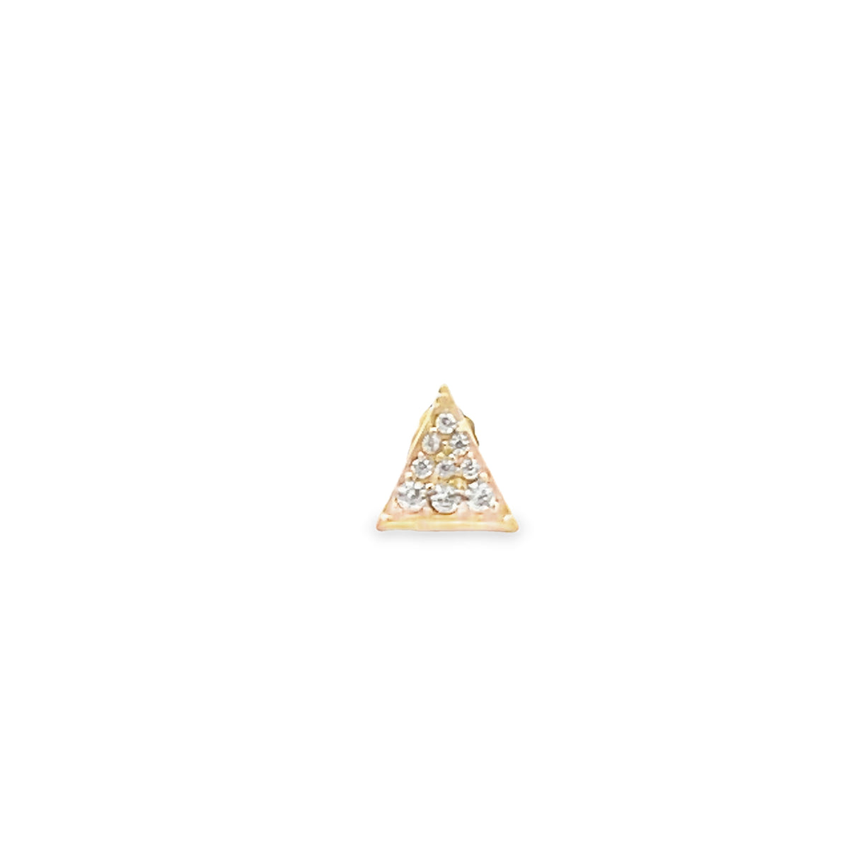 14K Pave Triangle Piercing | Luby Gold Collection | Luby 