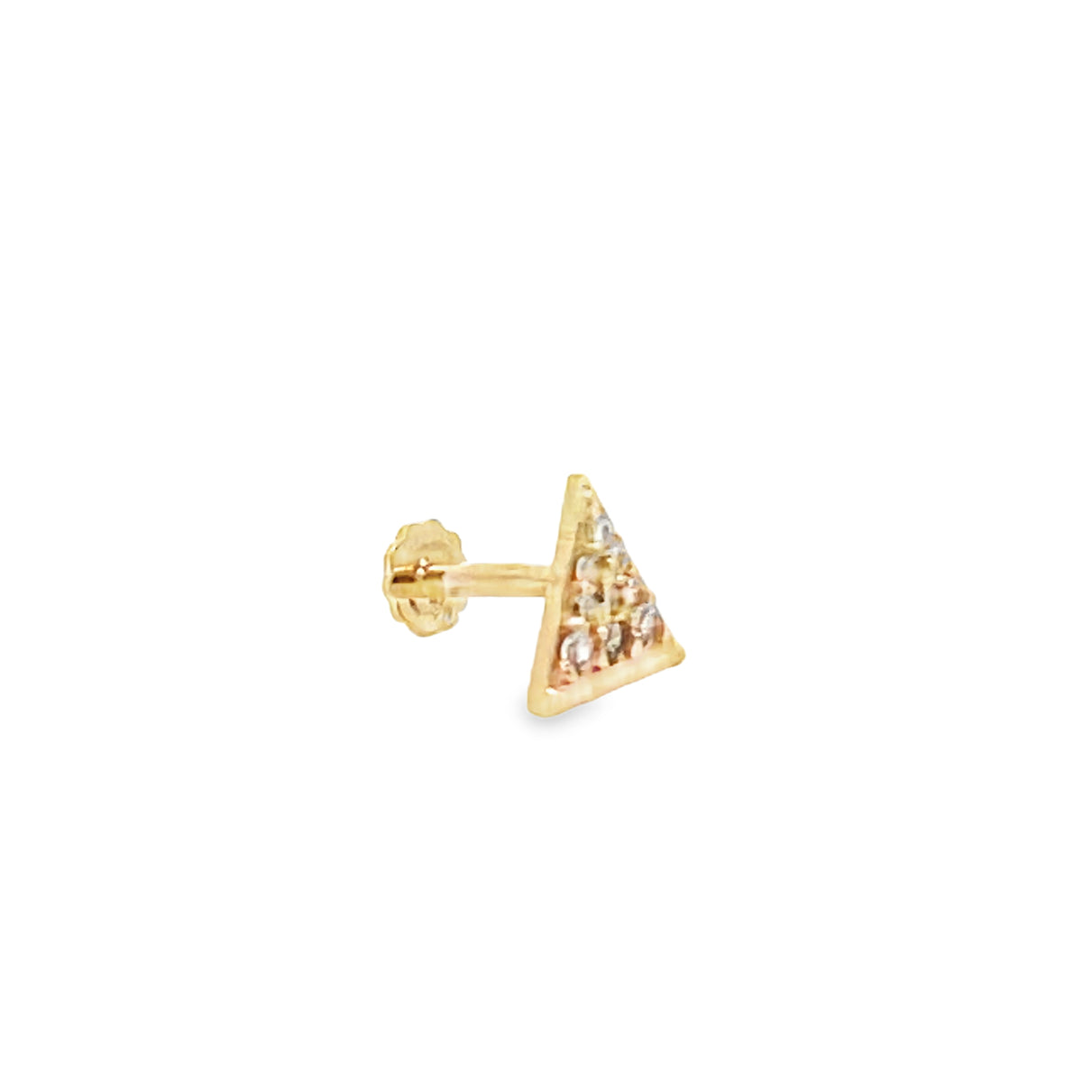 14K Pave Triangle Piercing | Luby Gold Collection | Luby 