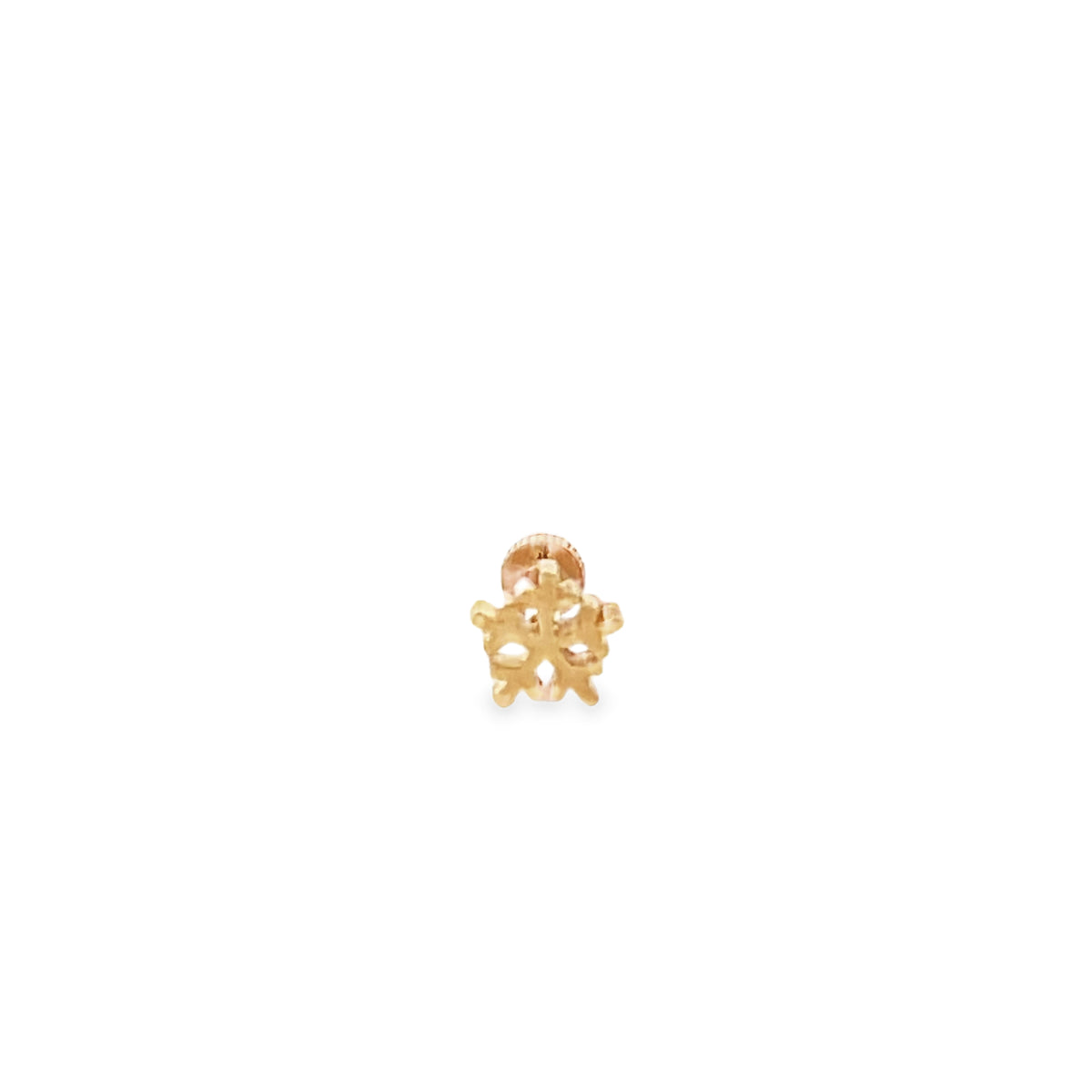 14K Gold Snowflake Piercing | Luby Gold Collection | Luby 