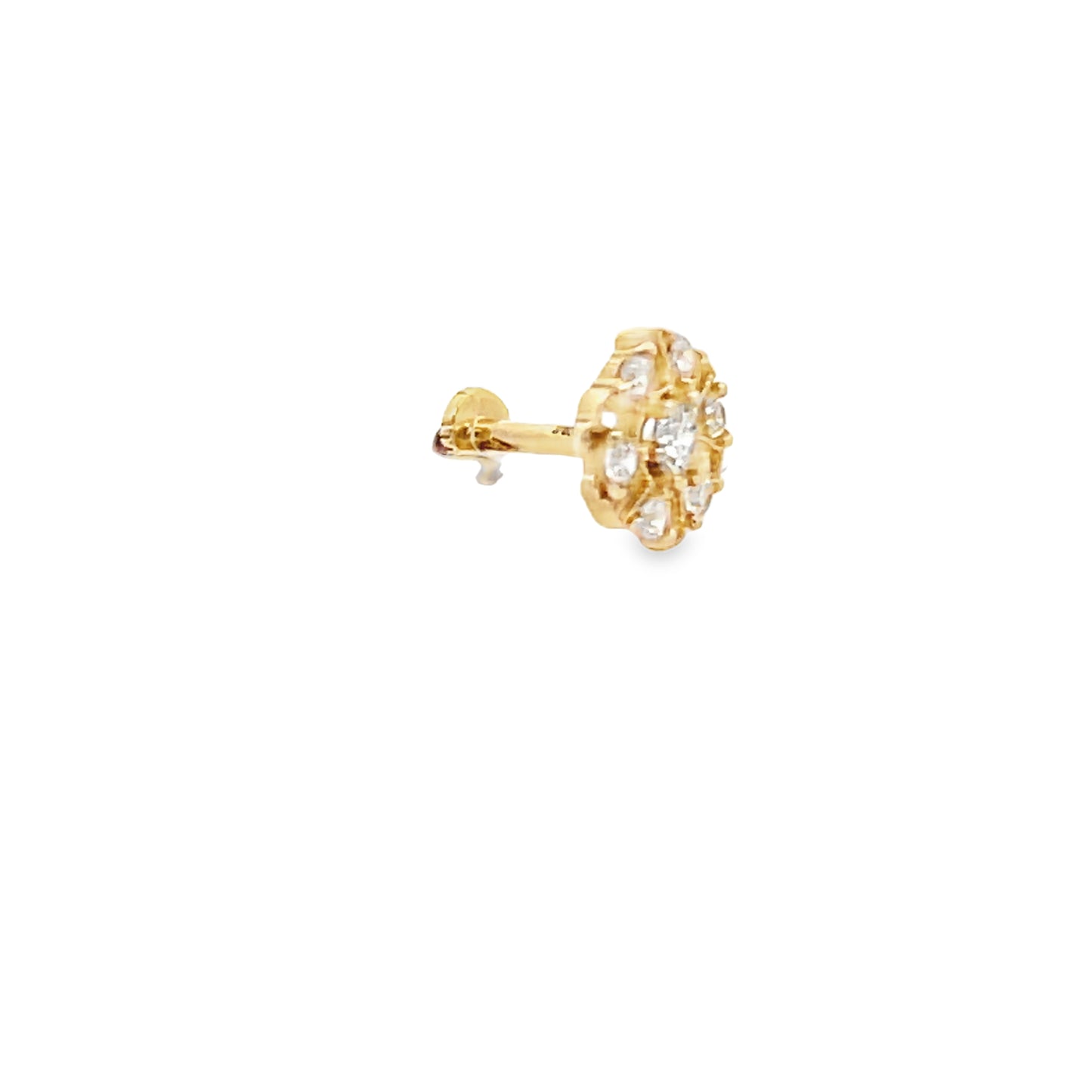 14K Gold Six Flower Piercing