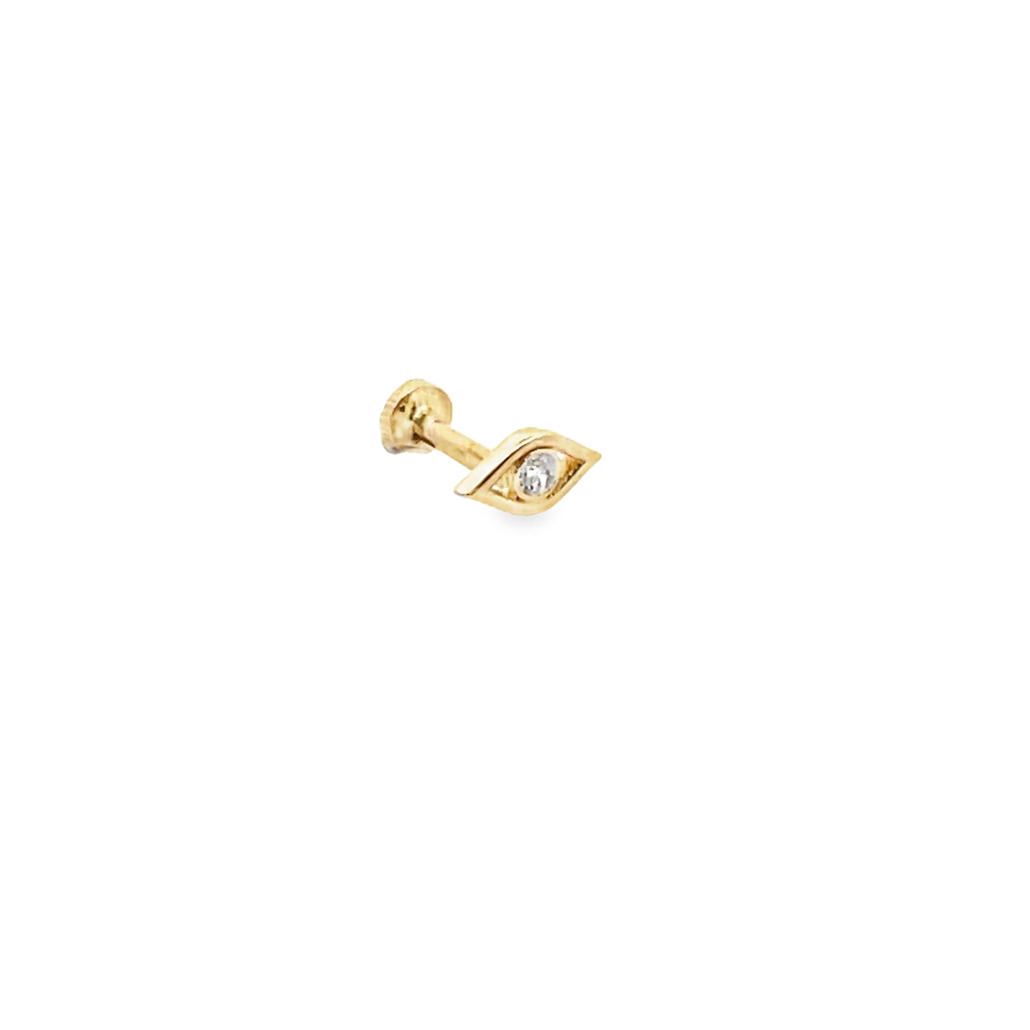 14K Gold Evil Eye Piercing