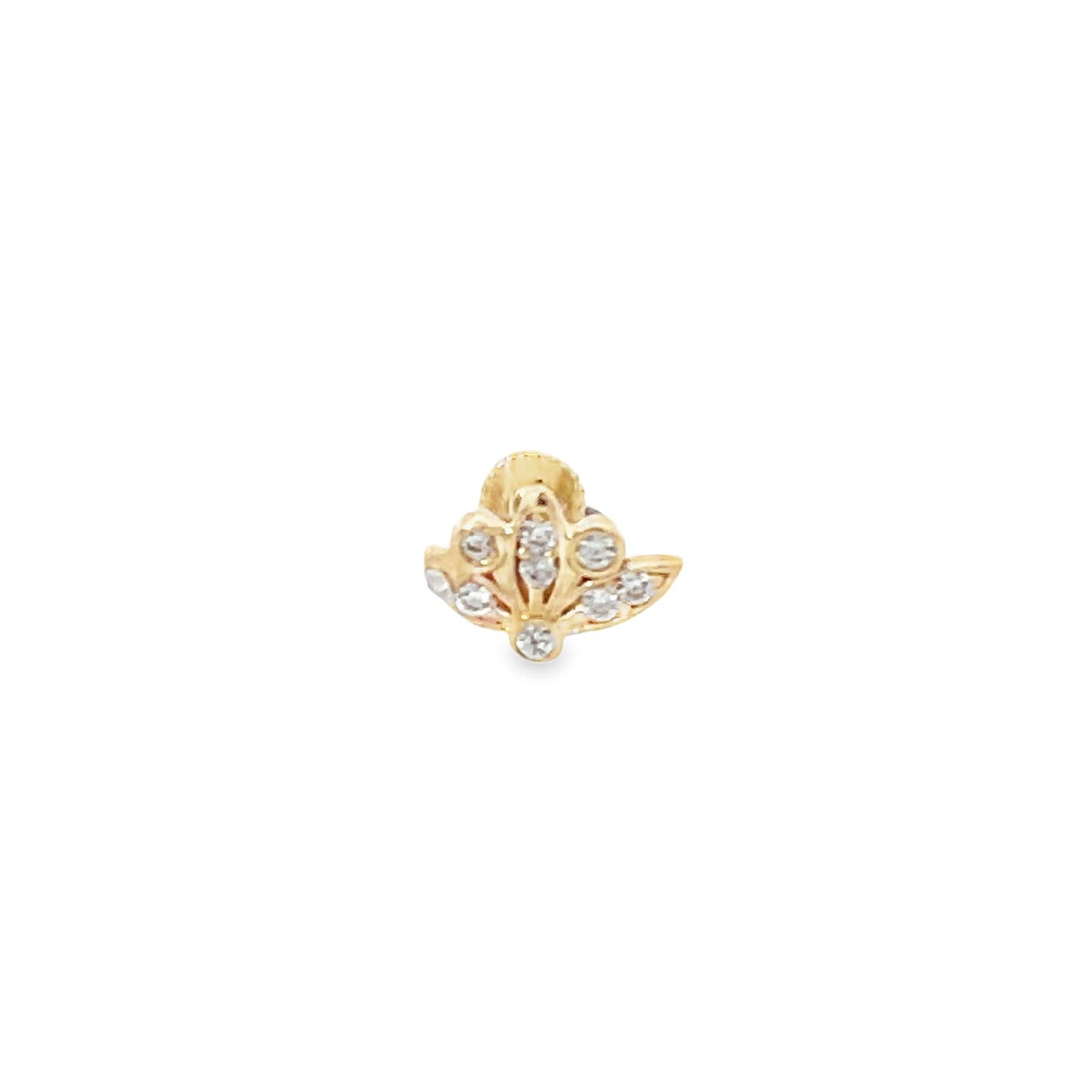 14K Gold Halft Lotus Piercing