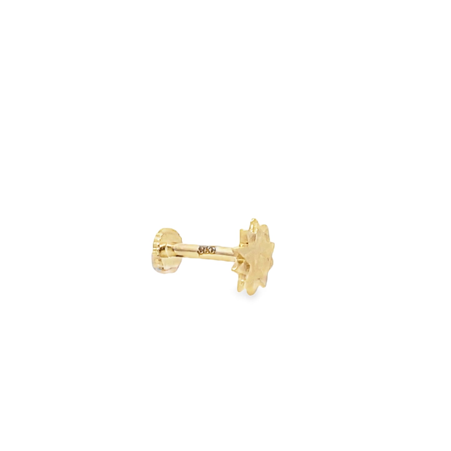 14K Gold Double Star Piercing